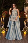 Kanjivaram By Aurraa Premium Silk Beads Work Indo Western 
